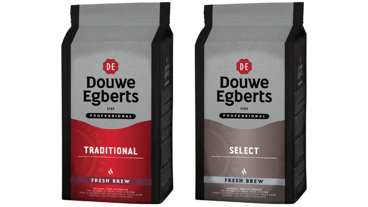 Koffie Douwe Egberts Fresh Brew voor automaten 1kg