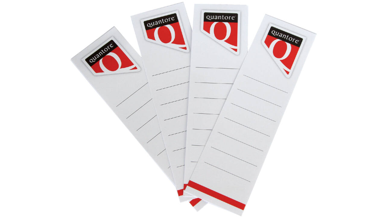 Rugetiket Quantore breed 60x290mm zelfklevend wit