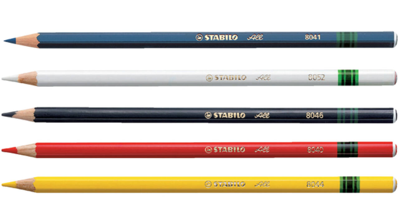 Kleurpotloden STABILO All 8040 rood