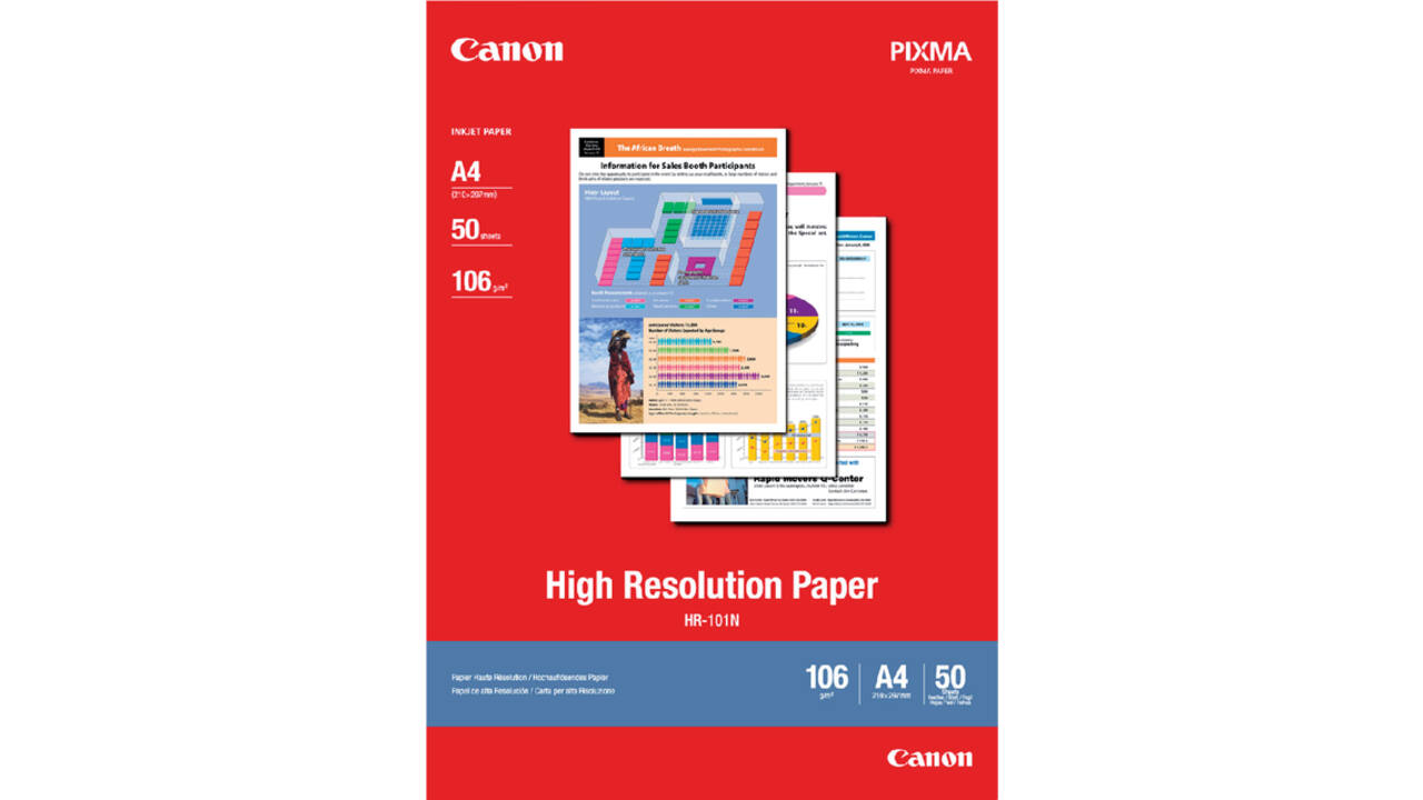 Inkjetpapier Canon HR101 A4 106gr 50vel