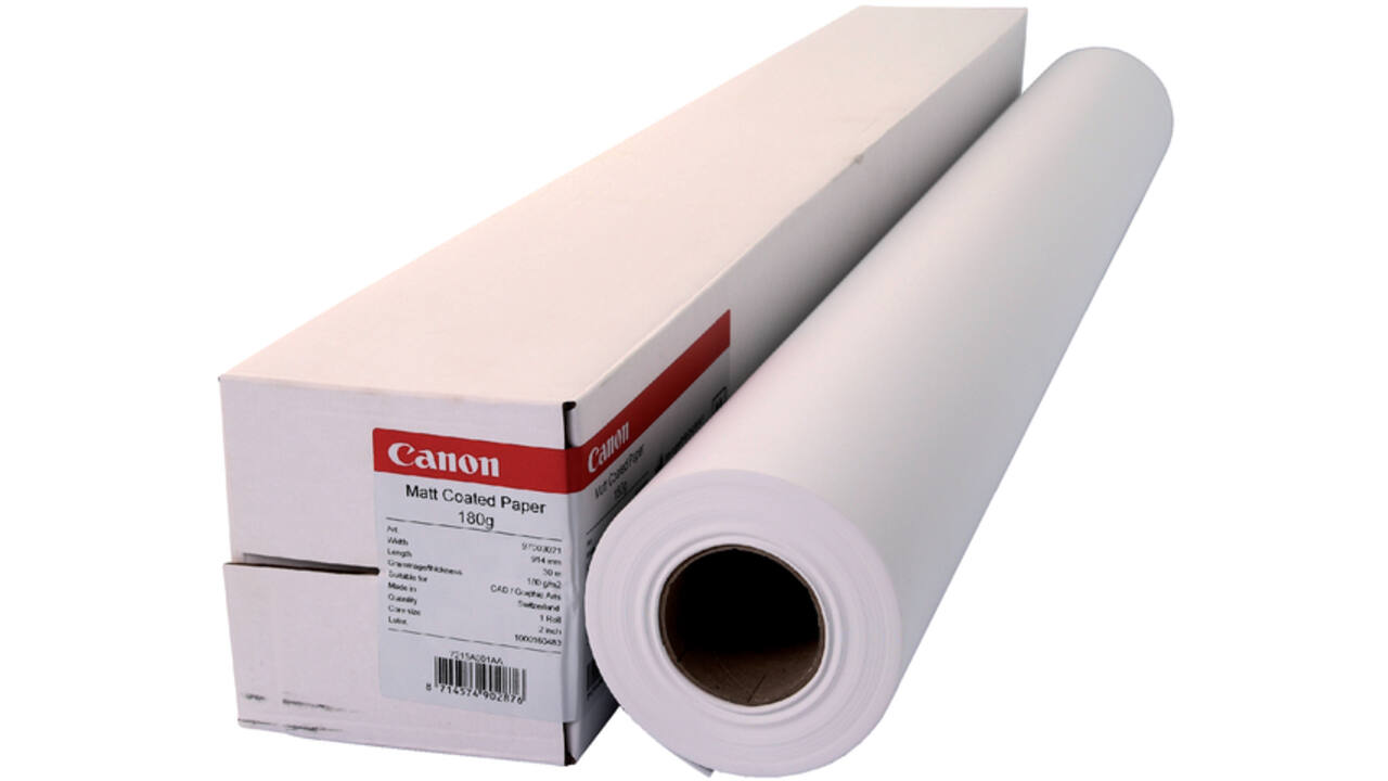 Inkjetpapier Canon 914mmx30m 180gr mat gecoat