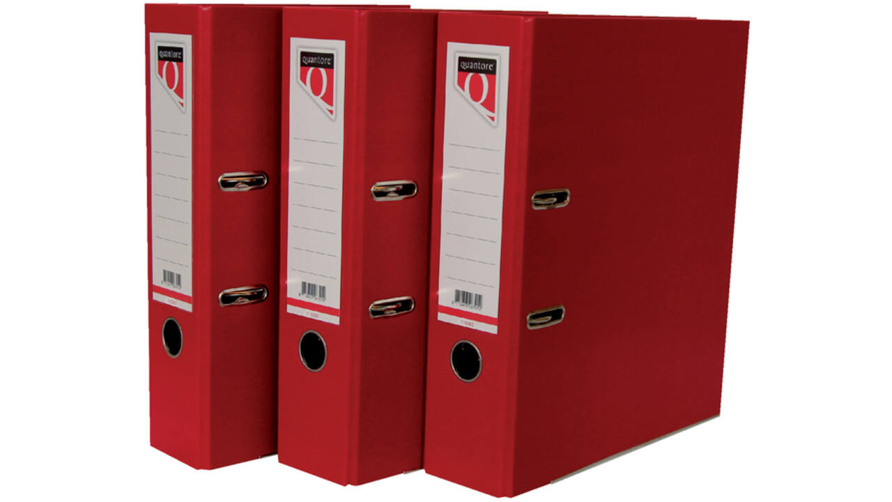 Ordner Quantore A4 80mm PP rood