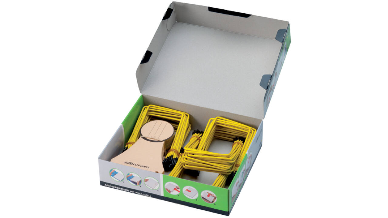 Archiefbinder JalemaClip Pli-fix geel