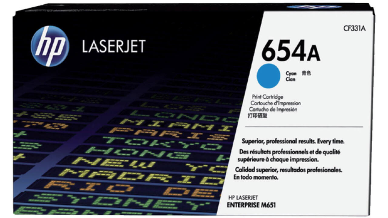 Tonercartridge HP CF331A 654A blauw