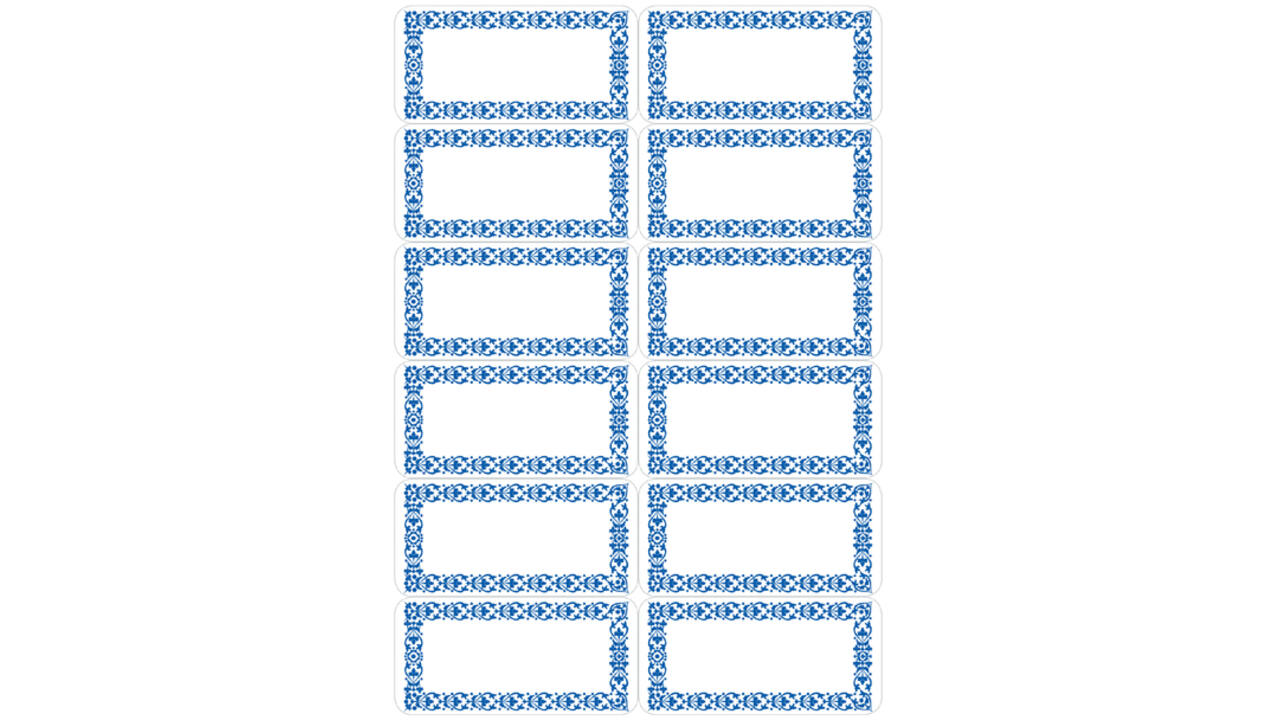 Etiket HERMA 3742 keuken blauw