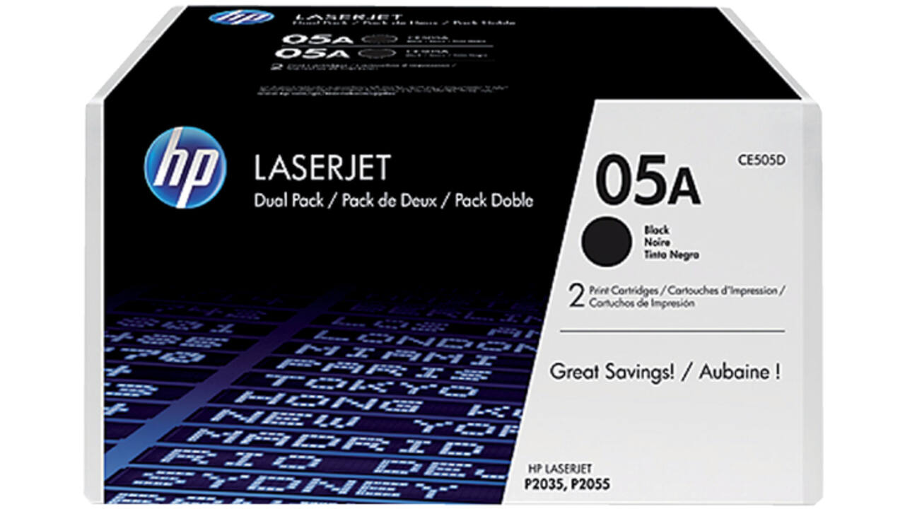 Tonercartridge HP CE505D 05A zwart 2x
