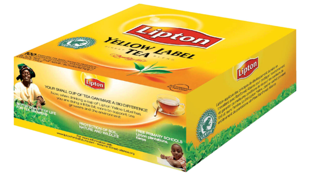 Thee Lipton yellow label zonder envelop 100x1.5gr