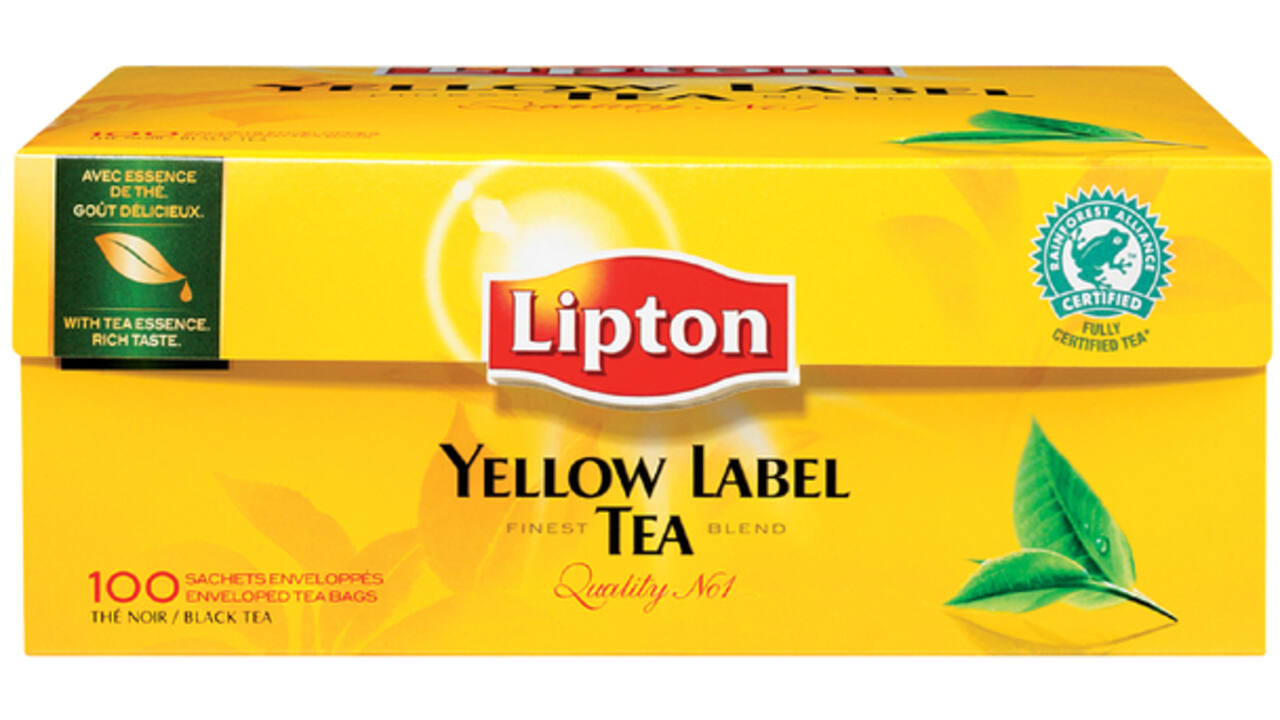 Thee Lipton yellow label met envelop 100x1.5gr