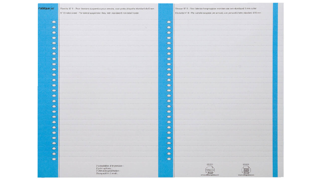 Ruiterstrook Elba Nr 8 138x6mm lateraal blauw