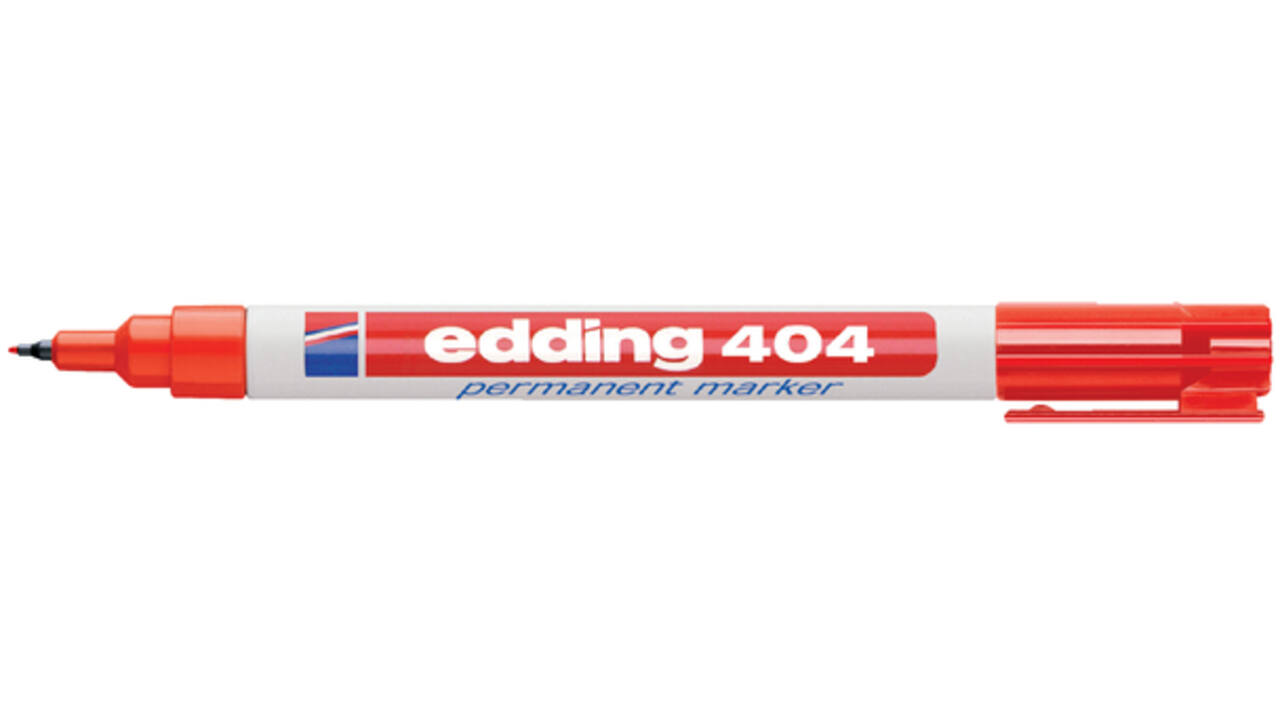 Viltstift edding 404 rond 0.75mm rood