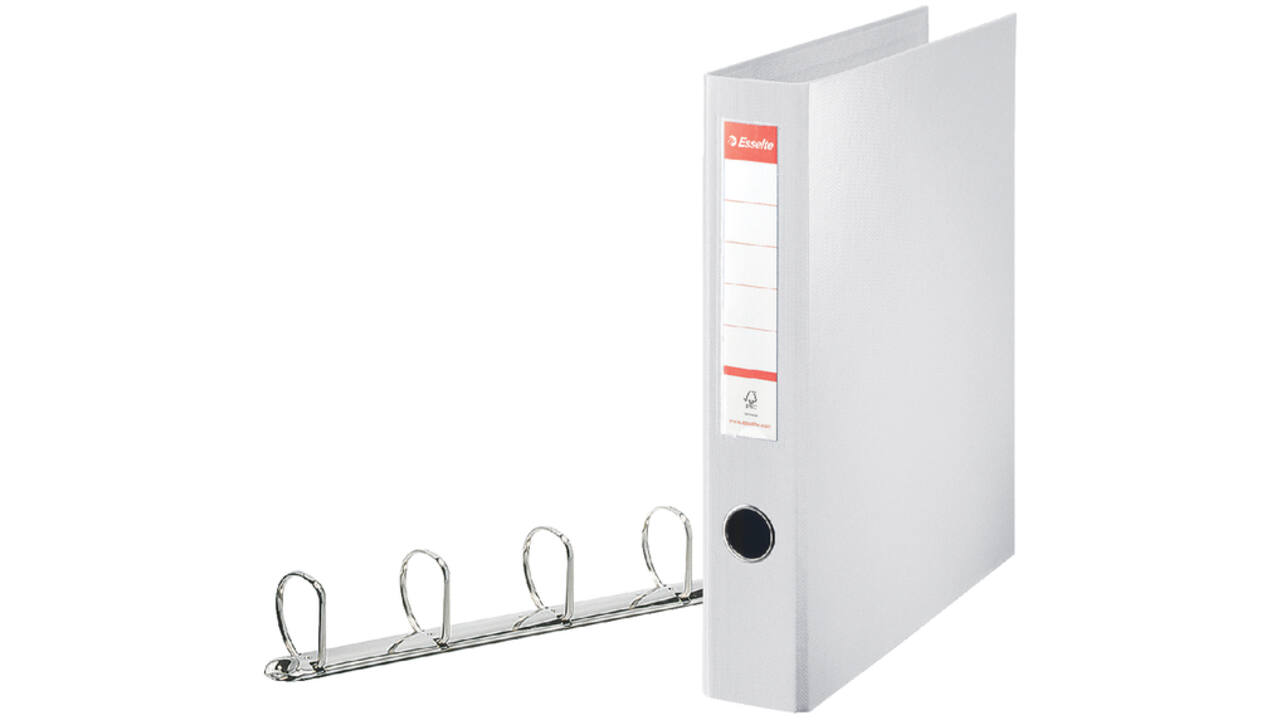 Ringband Esselte Standaard maxi 30% gerecycled D-mechaniek 60mm PP