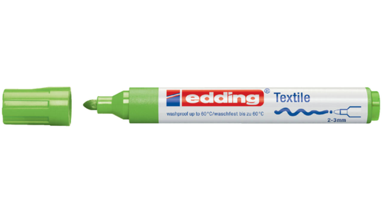 Viltstift edding 4500 textiel rond 2-3mm lichtgroen