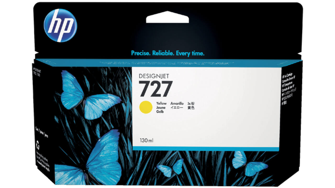 Inktcartridge HP B3P21A 727 geel