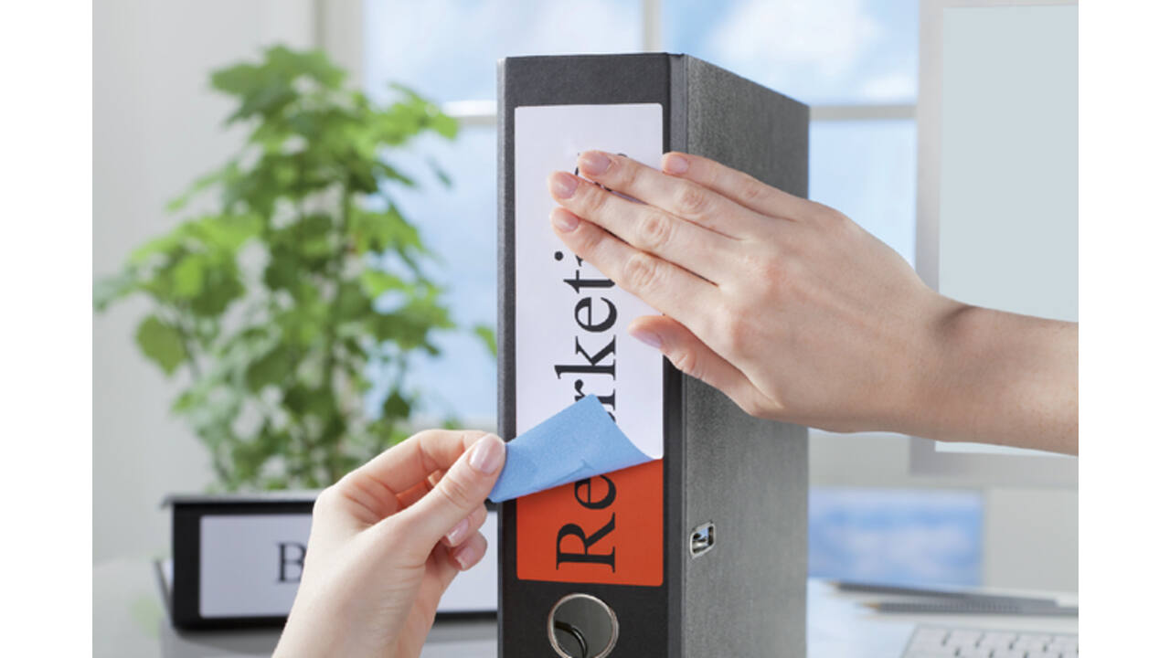 Rugetiket Avery breed 61x192mm zelfklevend groen