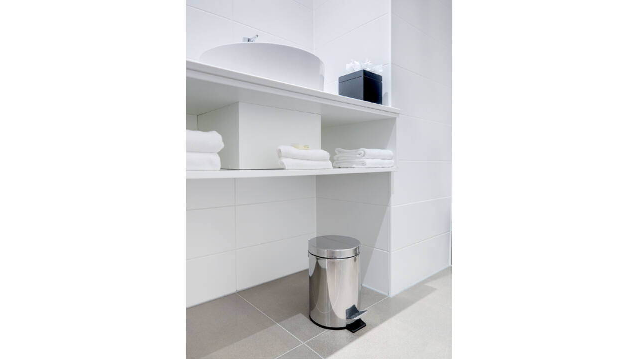 Afvalbak pedaalemmer RVS rond 20 liter