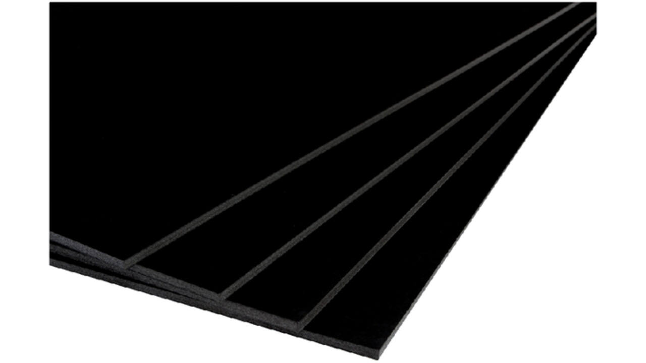 Foamboard 70x100cm 2-zijdig 5mm zwart