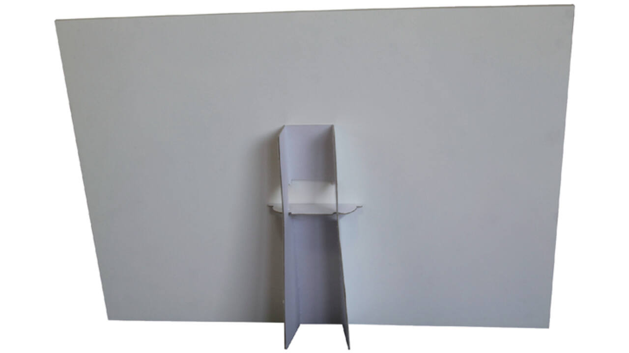 Foamboard steun A3 178X190mm wit