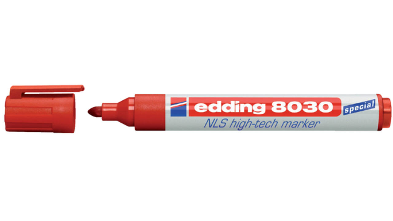 Viltstift edding 8030 NLS high-tech 1.5-3mm rood