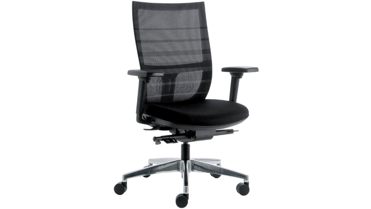 Bureaustoel Euroseats Curve Deluxe zwart