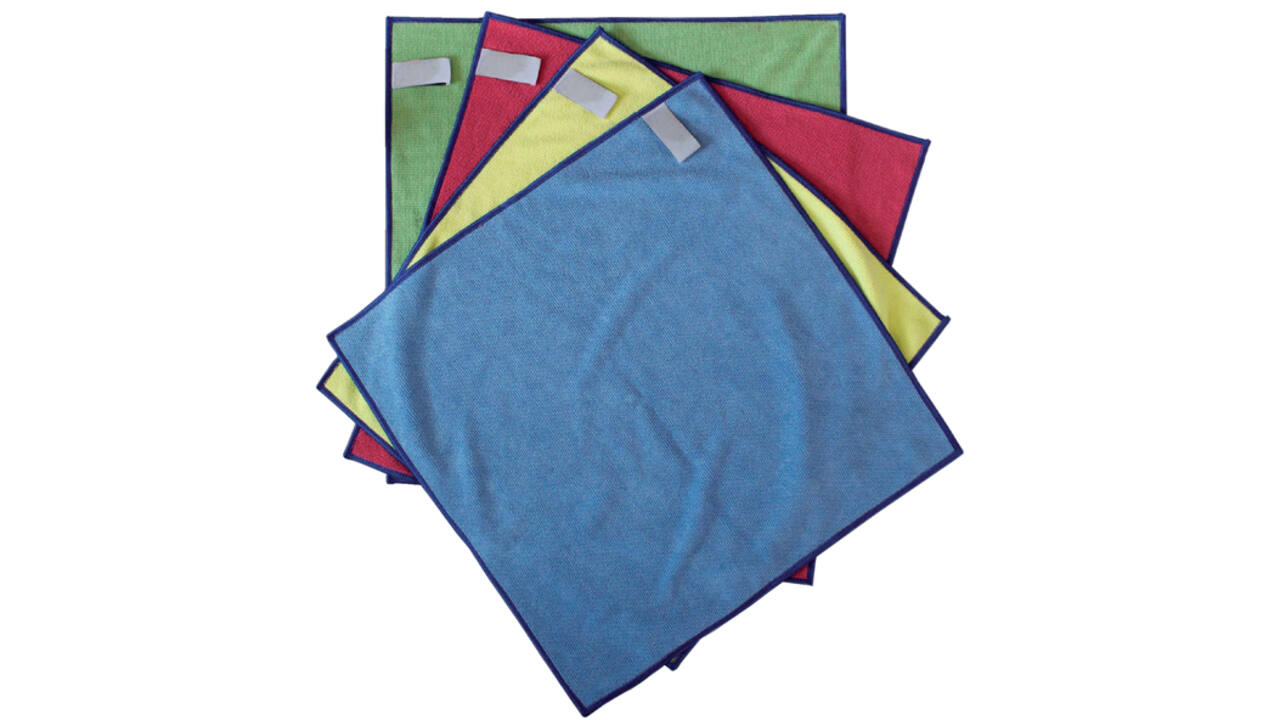 Microvezeldoek Primesource professional 38x38cm geel pak à 10 stuks