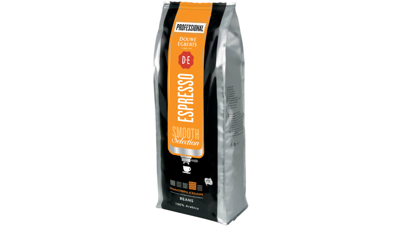 Koffie Douwe Egberts espresso bonen medium smooth 1kg