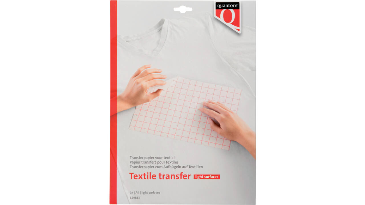 Inkjet transferpapier voor textiel Quantore lichte kleding