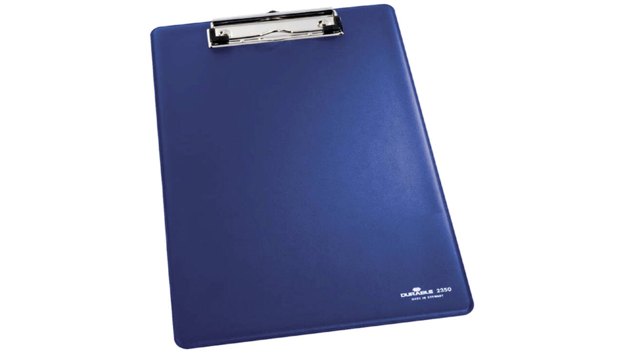 Klembord Durable 2350 A4 met kopklem blauw