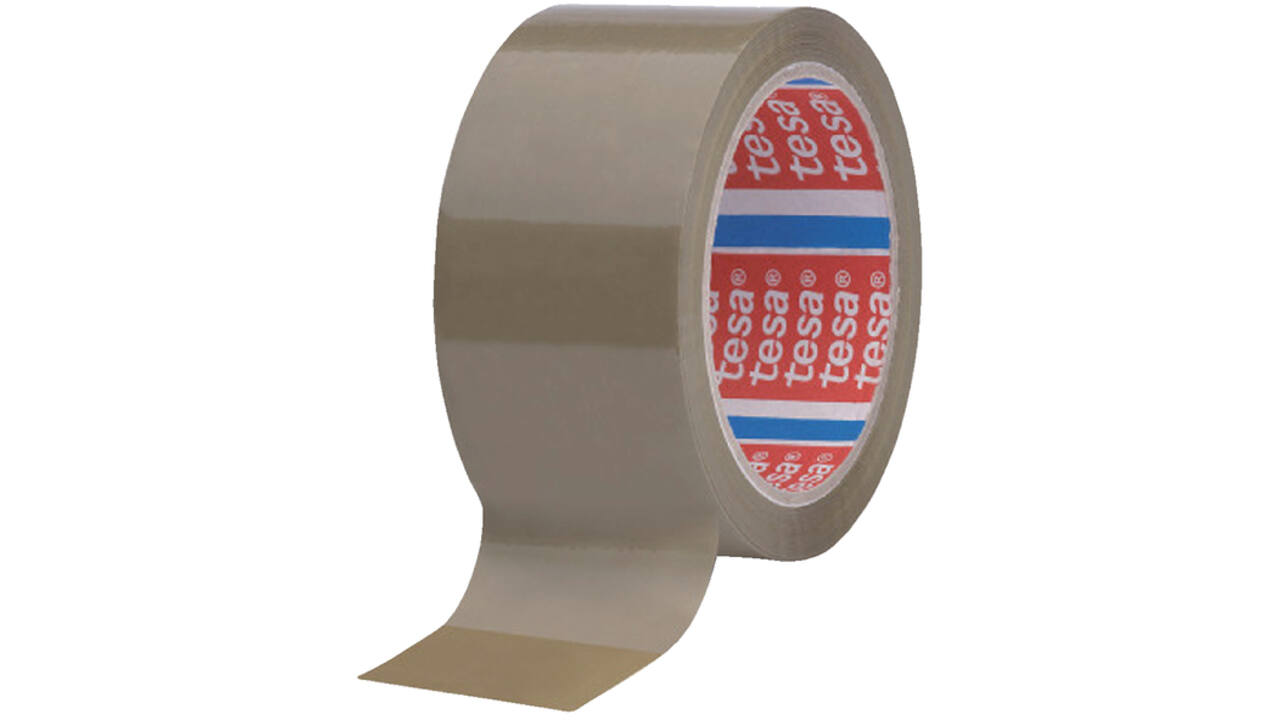 Verpakkingstape Tesa 4089 50mmx66m bruin PP