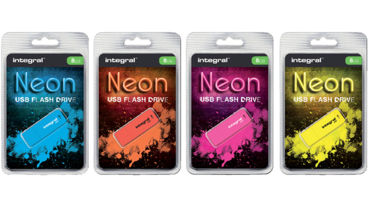 USB-stick 2.0 Integral 32GB neon roze