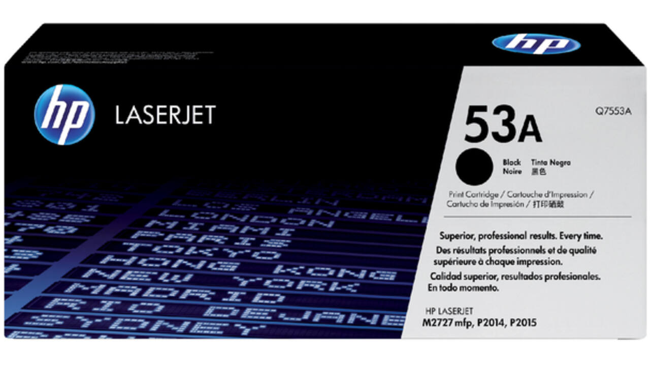 Tonercartridge HP Q7553A 53A zwart