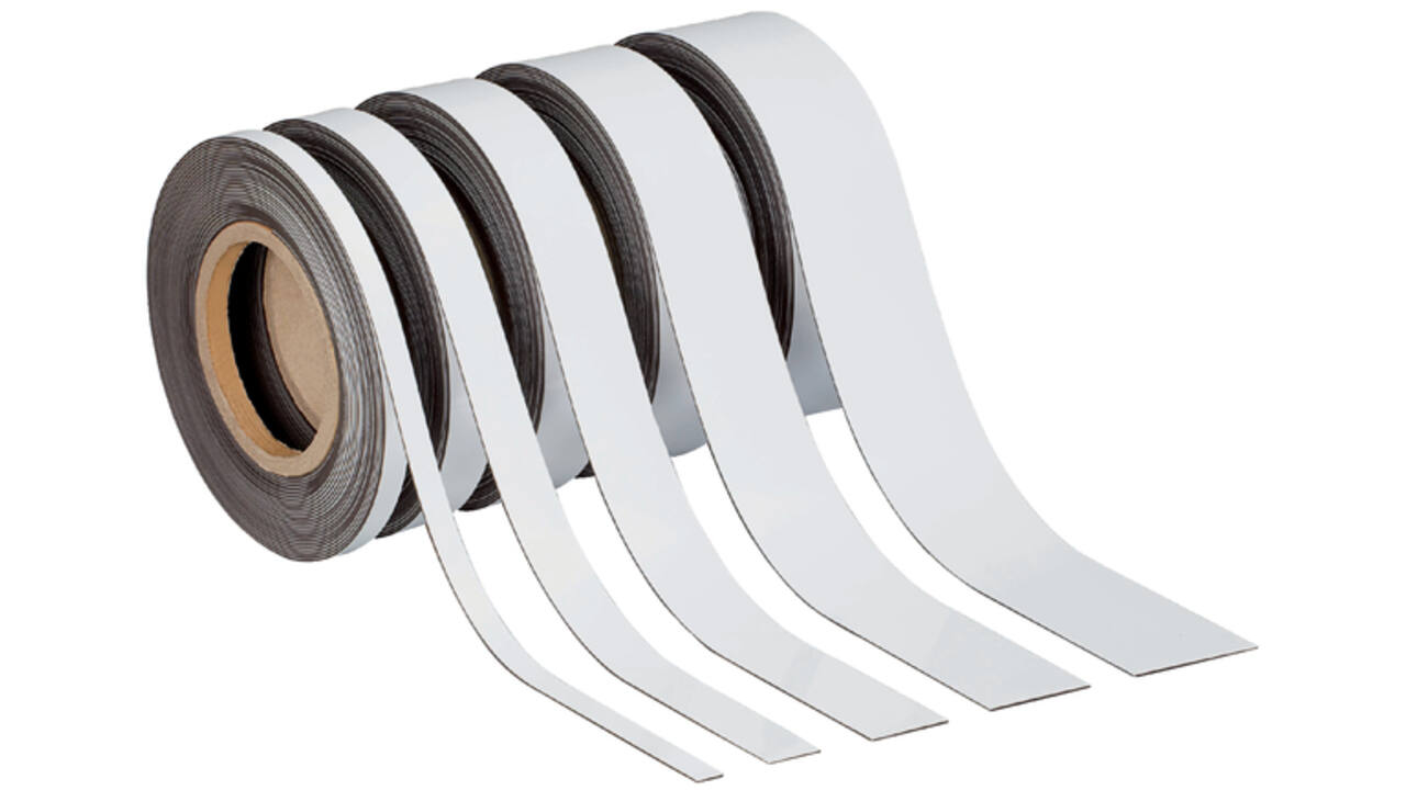 Magneetband MAUL beschrijf- wisbaar 10mx20mmx1mm wit