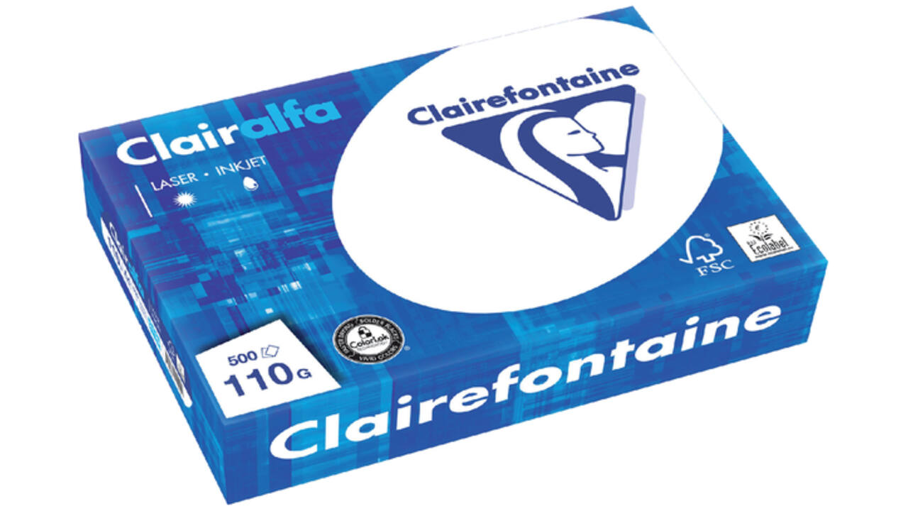 Kopieerpapier Clairefontaine Clairalfa A4 110gr wit 500vel