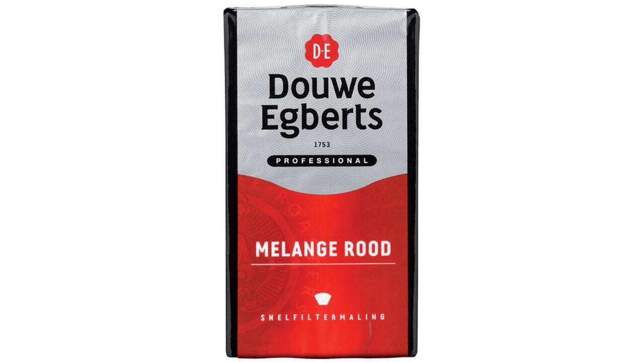 Koffie Douwe Egberts snelfiltermaling Melange Rood 500gr