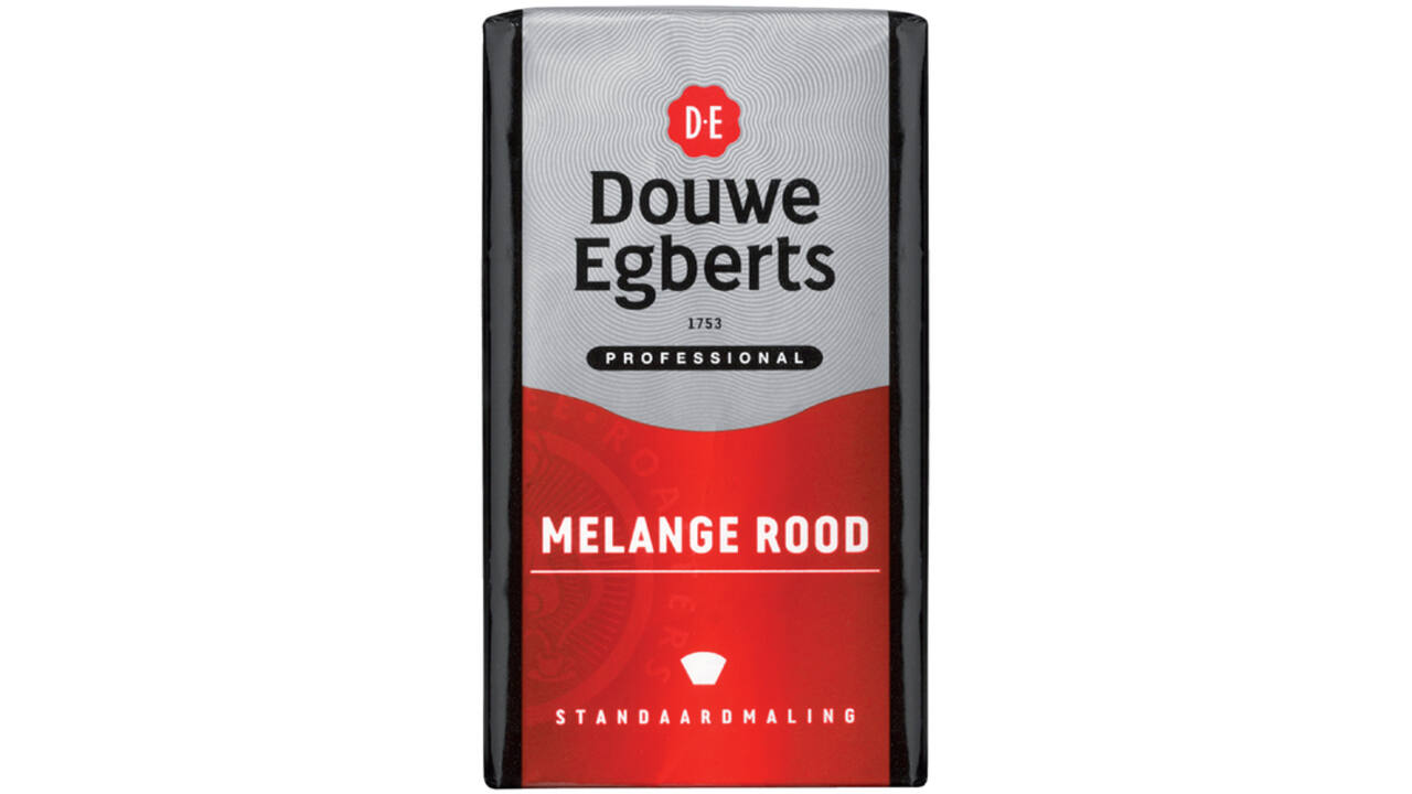 Koffie Douwe Egberts snelfiltermaling Melange Rood 250gr