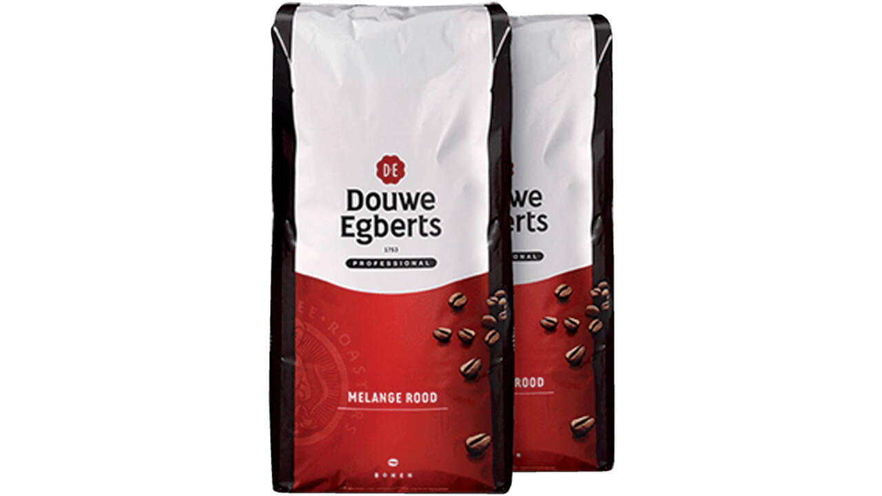 Koffie Douwe Egberts bonen Melange Rood 3kg