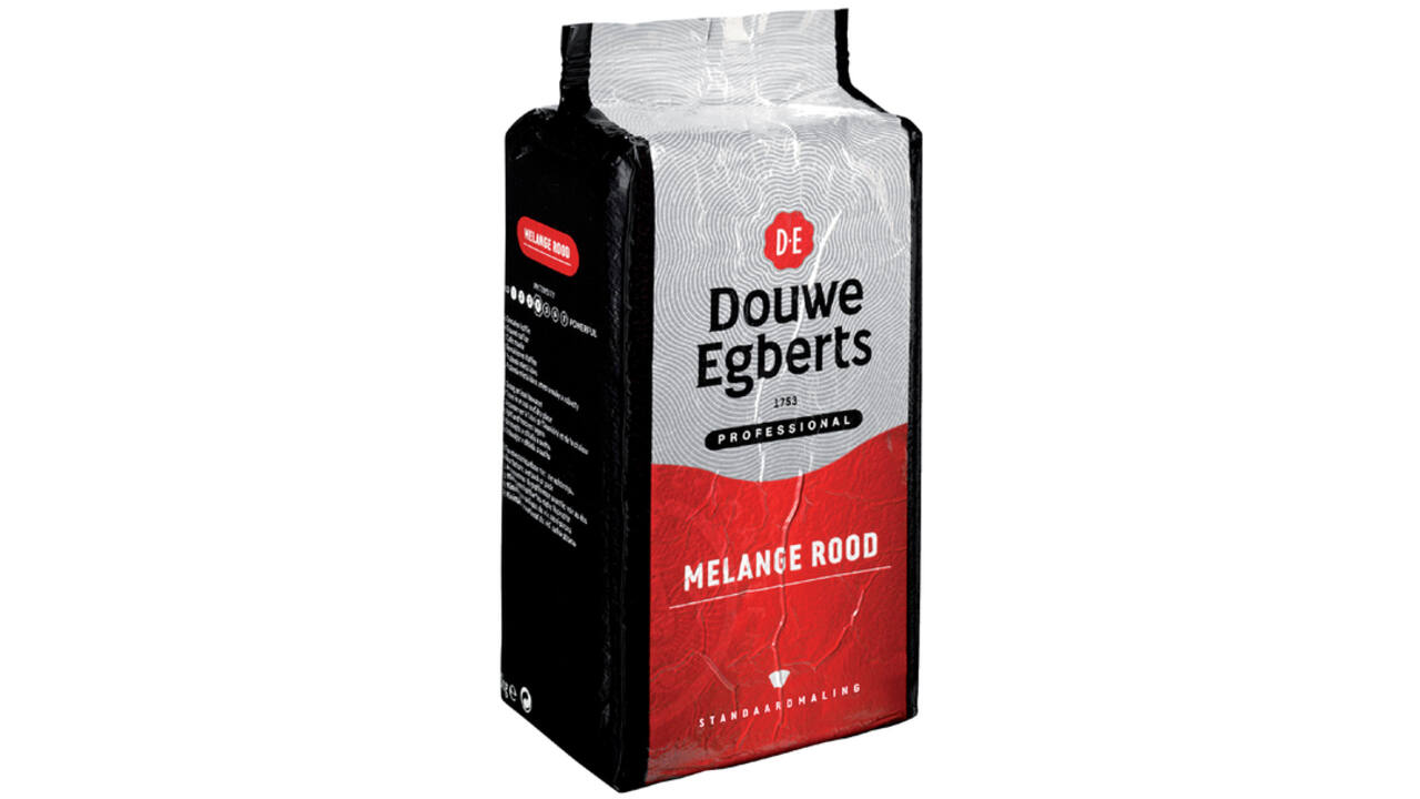Koffie Douwe Egberts standaardmaling Melange Rood 1kg
