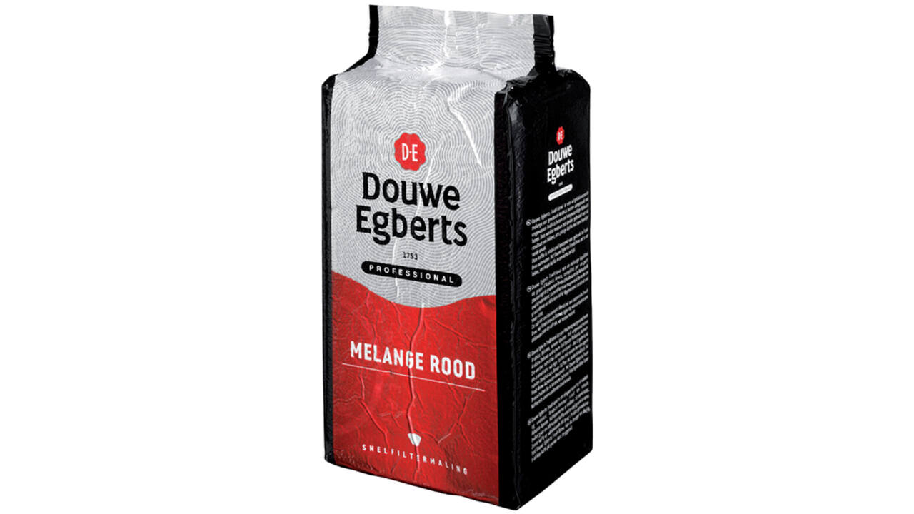 Koffie Douwe Egberts standaardmaling Melange Rood 1kg
