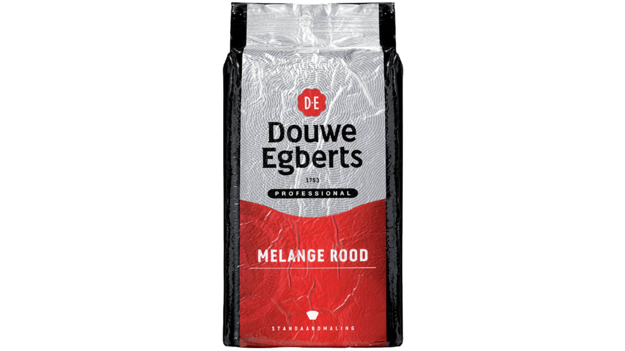 Koffie Douwe Egberts standaardmaling Melange Rood 1kg
