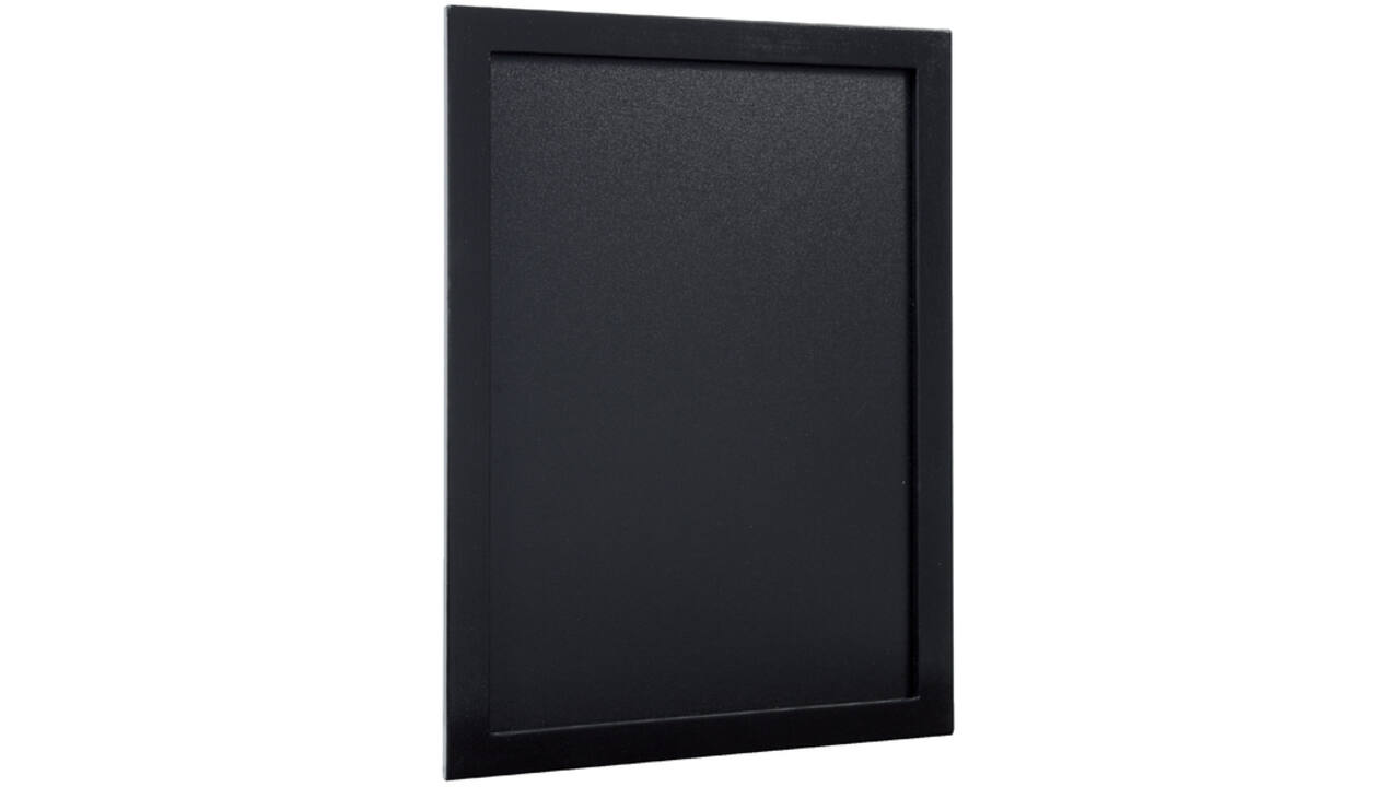 Krijtbord Securit wand 30x40cm zwart hout