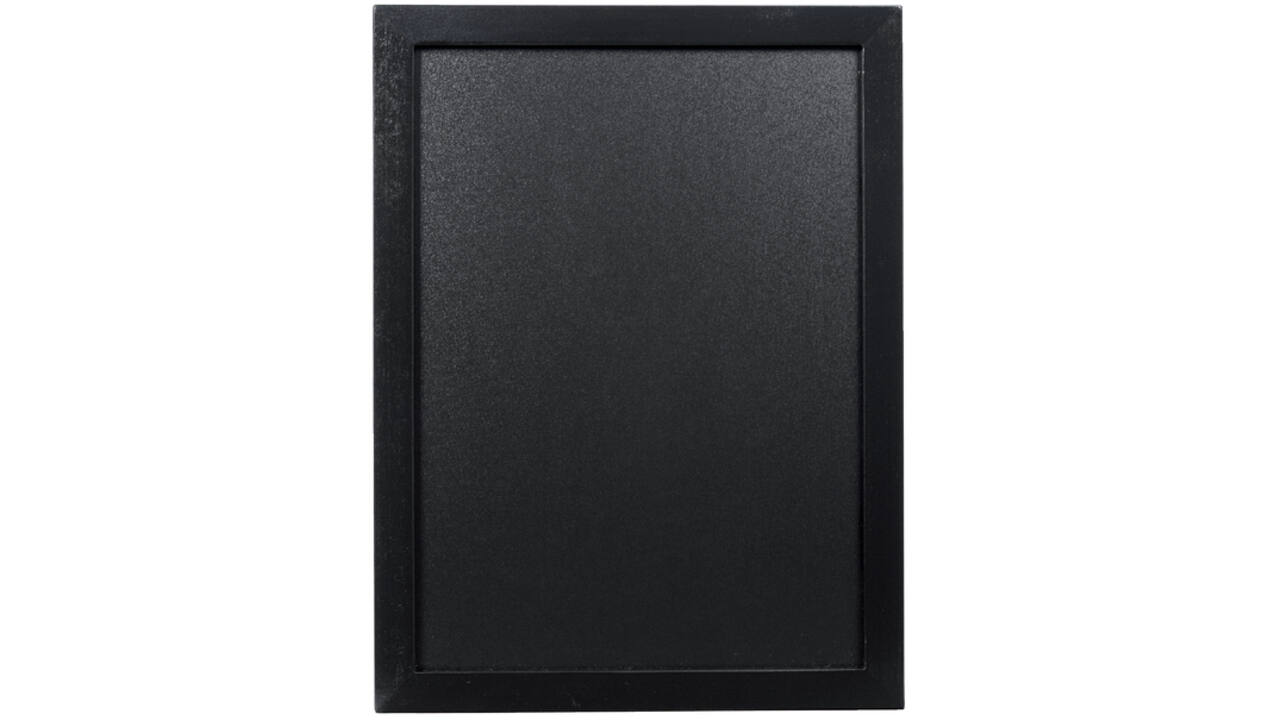 Krijtbord Securit wand 30x40cm zwart hout