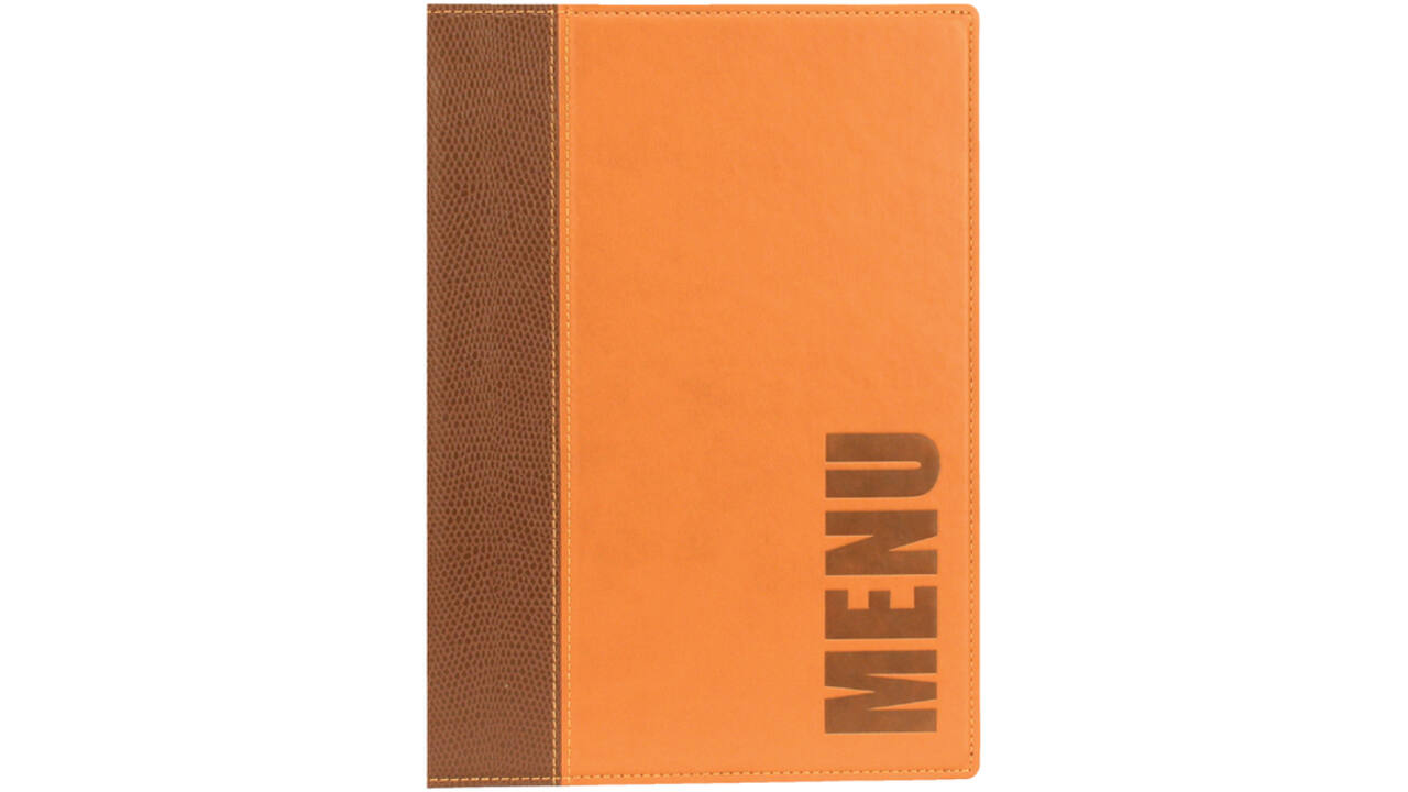 Menukaart Securit Trendy A5 1 x 2 tassen bruin