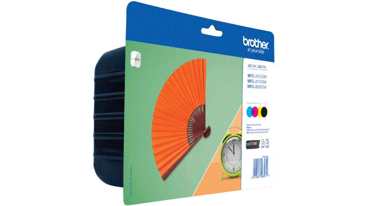 Inktcartridge Brother LC-129XLVALBP zwart + 3 kleuren