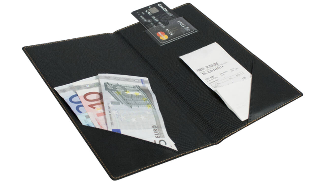Betaalmap Securit Trendy 23 x 13 cm zwart