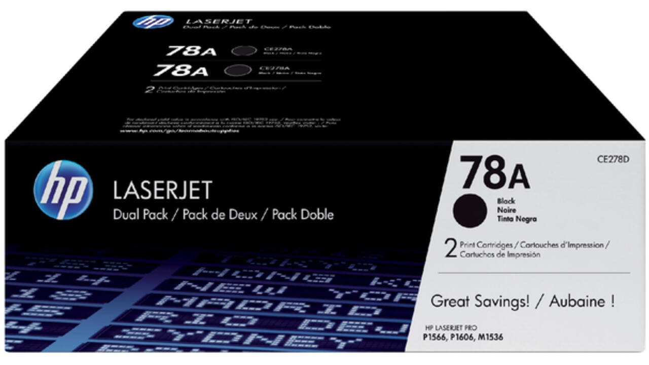 Tonercartridge HP CE278AD 78A zwart 2x