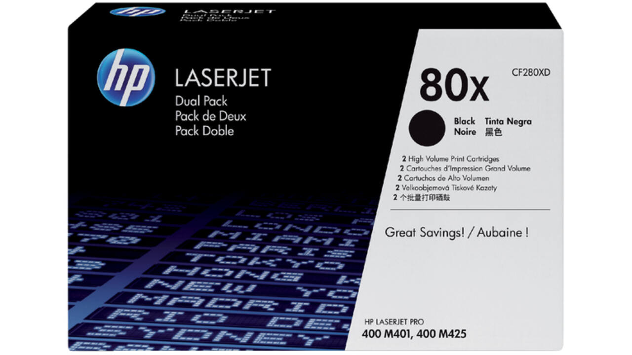 Tonercartridge HP CF280XD 80X zwart 2x
