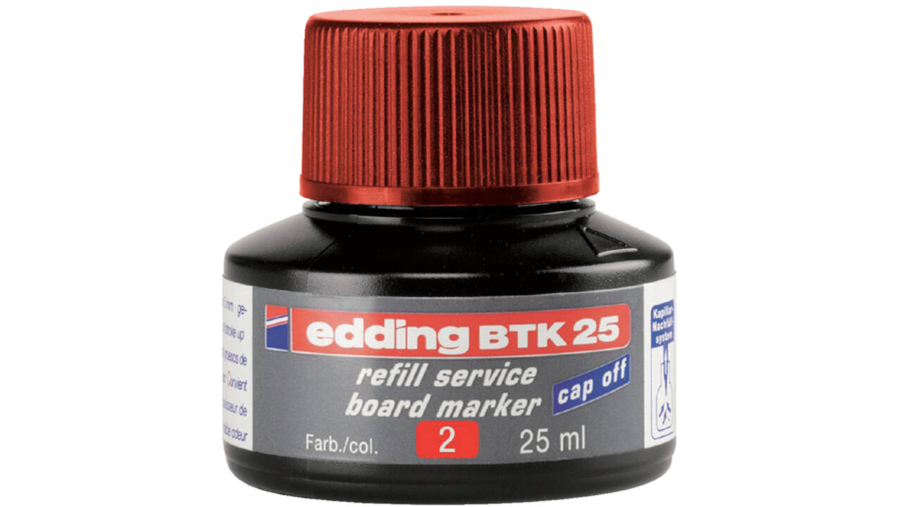 Viltstiftinkt edding BTK25 voor whiteboard rood