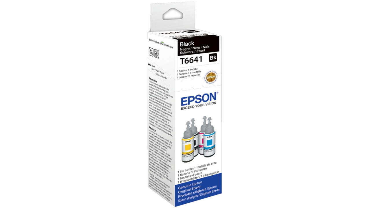 Navulinkt Epson T6641 zwart