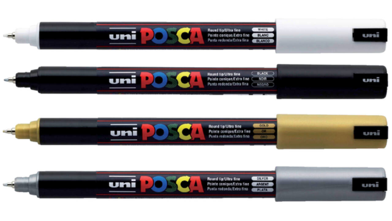 Verfstift Posca PC1MR extra fijn donkeroranje