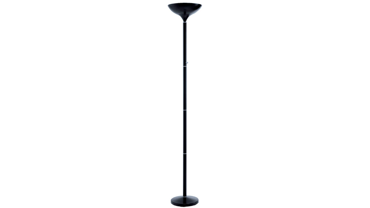 Vloerlamp Hansa led First zwart staal