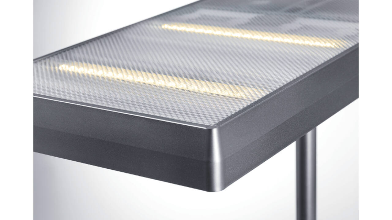 Vloerlamp Hansa led Maxlight aluminium